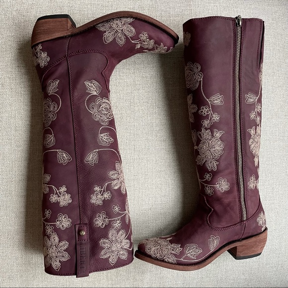 Liberty Black Embroiled Pressed Blossom Cowgirls Boots - Picture 2 of 15